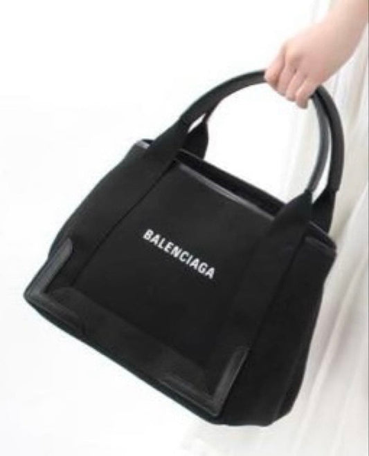 BALENCIAGA Tote Bag Navy Cabas S 339933 #QYKTOF