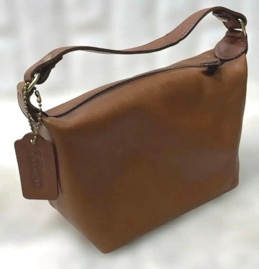 COACH Old Coach Mini Shoulder Bag, Brown Leather #QYBTBO