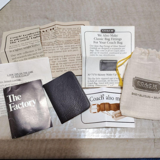 Classic COACH shoulder bag, drawstring pouch, linen bag, with care card #QYHDGZ