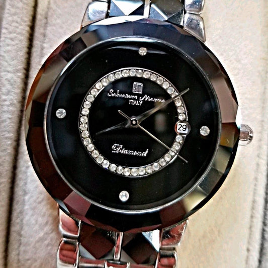 Black, high-quality material, with 4 diamonds, unisex. #QY6W18