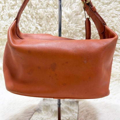 Old Coach 4145 Glovetanned Leather Brown Shoulder Bag Large Capacity #QYFVIQ