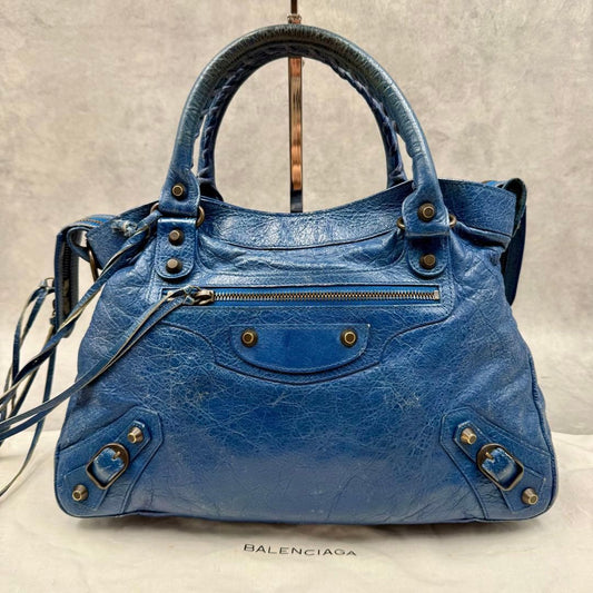 BALENCIAGA The Town 2way Bag Navy Blue #QYFPAQ