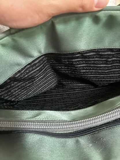 PRADA Nylon Gray Handbag #QY1J0Y