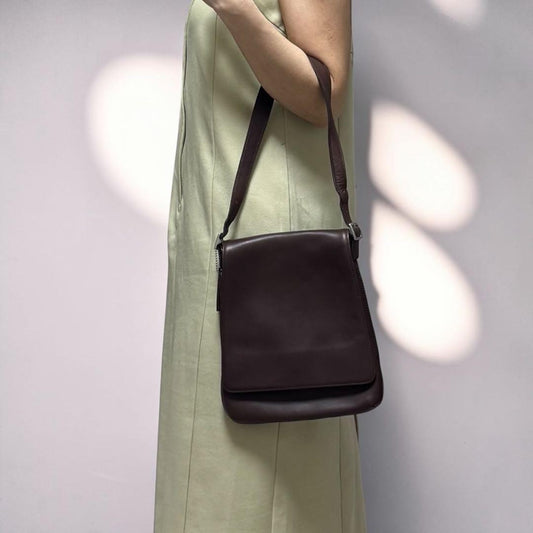 COACH Old Coach Leather Shoulder Bag (9403) #QY3G0D