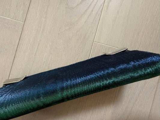 CHRISTIAN LOUBOUTIN Clutch Bag Party Bag Glitter Green #QYESGX