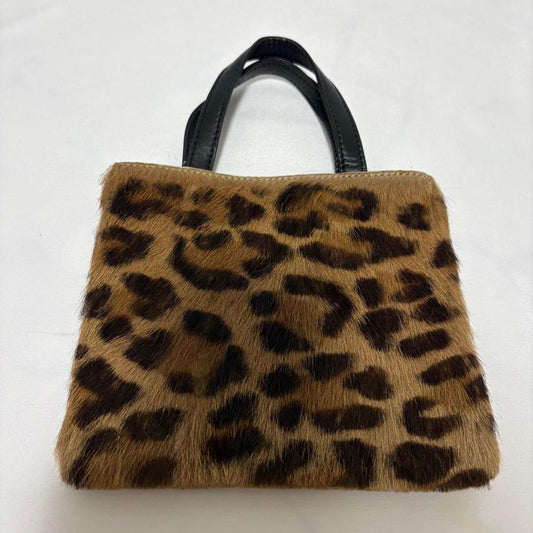 Classic LOEWE calfskin leopard print tote bag #QY08HO