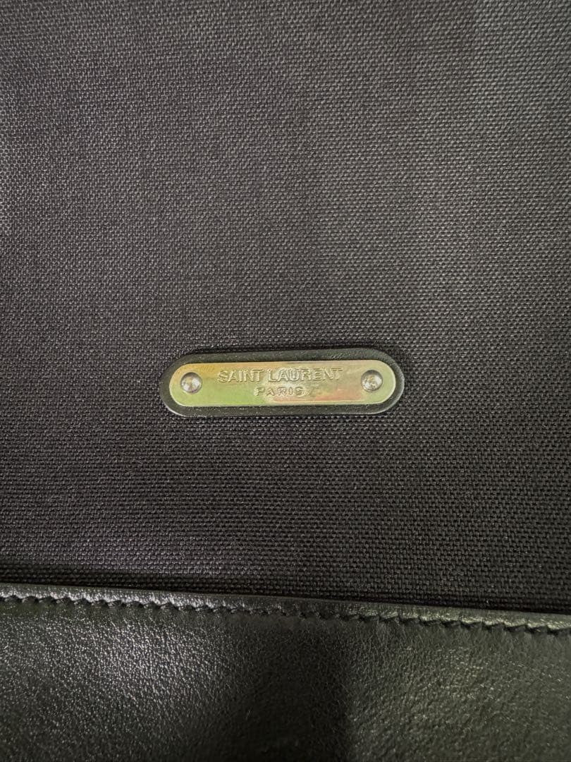 SAINT LAURENT PARIS 2Way Backpack Black Leather Dust Bag #QY9VEK