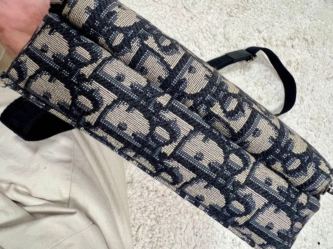 DIOR Oblique Jacquard Zip Pouch Black #QYJI9C