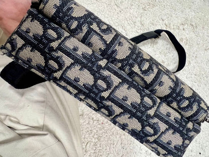 DIOR Oblique Jacquard Zip Pouch Black #QYJI9C