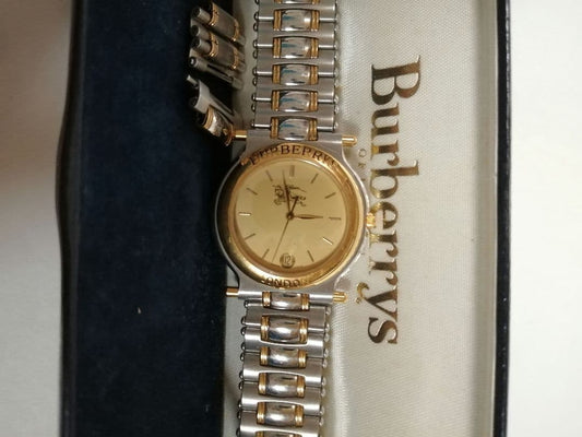 BURBERRYS Analog Watch, Silver & Gold #QYHLU0