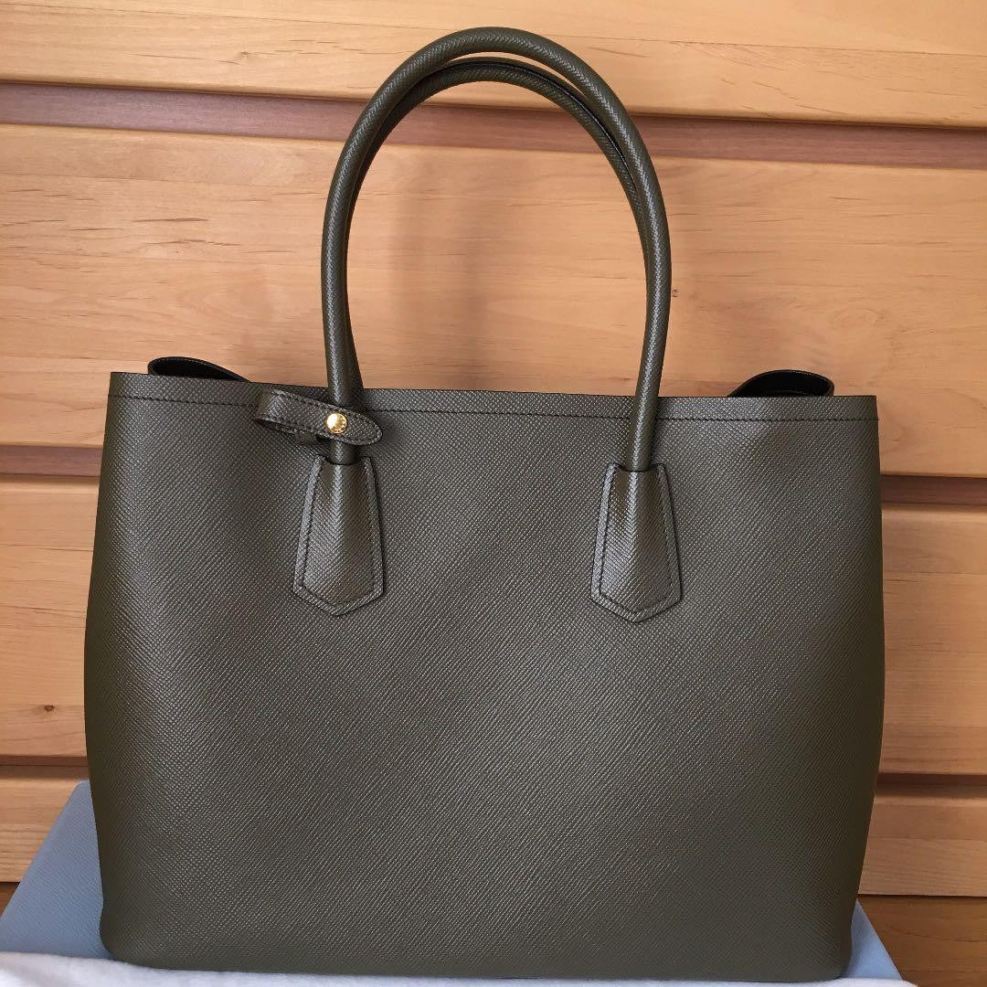 PRADA PRADA Double Handbag Black Calf #QYGC0K