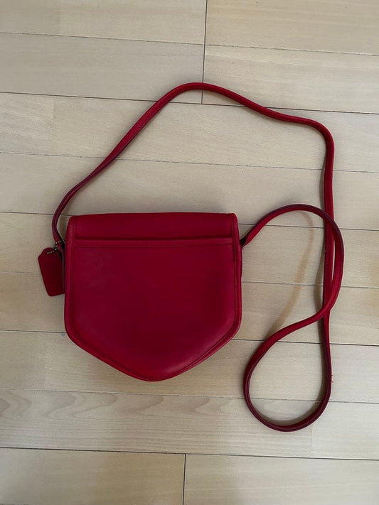 Coach Old Shoulder Bag, Red #QYL8EG