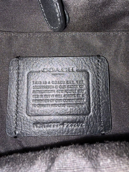 COACH Black High Genuine Leather Backpack #QYINQQ