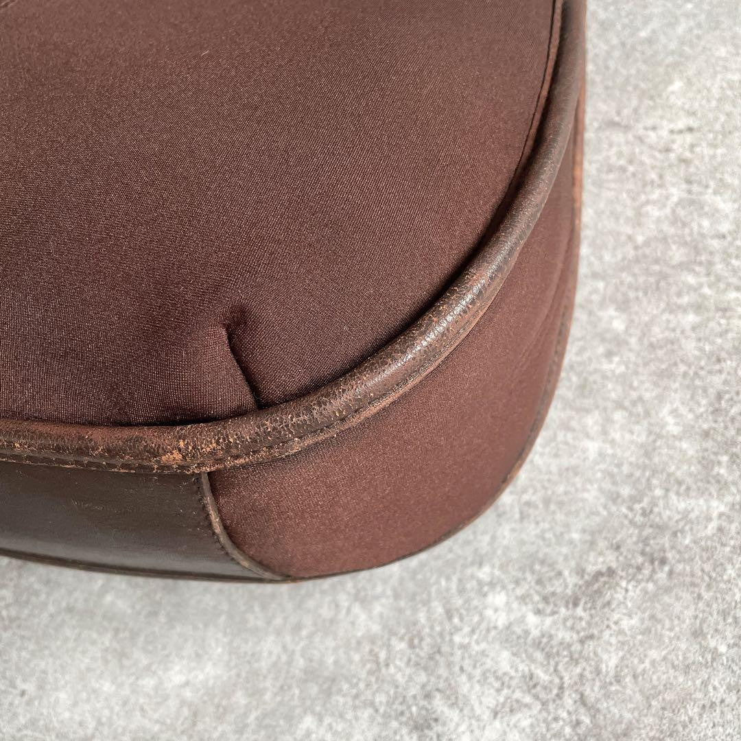 Y2K Old Coach One-Shoulder Bag Ergo Brown Nylon #QYHKZ9
