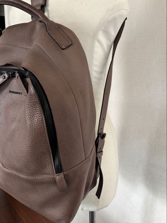 BURBERRY brown leather backpack #QYDQKD