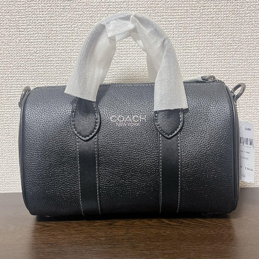COACH Shoulder Bag/Handbag 2-way Black Compass Bag #QYCFQN