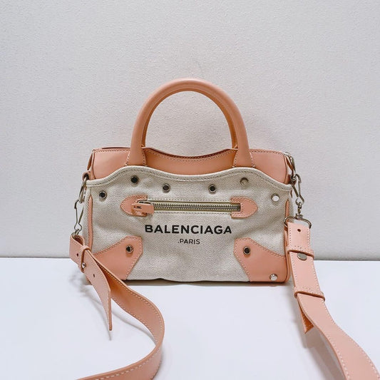 BALENCIAGA Mini Bag Beige Mini Handbag #QY1Q2U