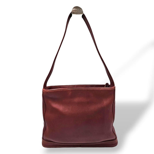 COACH Old COACH One-Shoulder Bag, Club Tan Leather, Bordeaux #QY2L1G