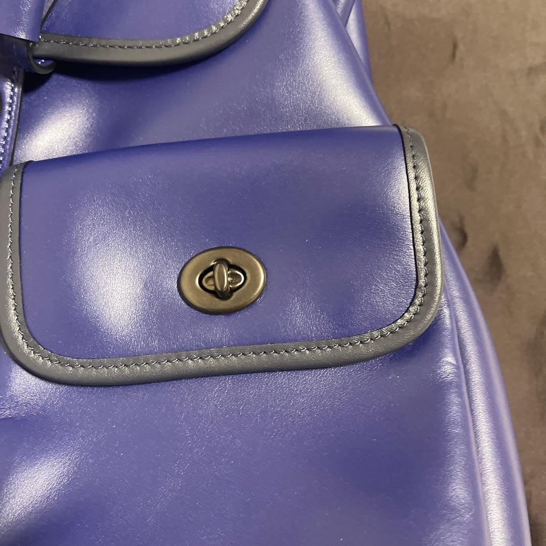 COACH Men's Blue Backpack C2902 #QYGQ6A