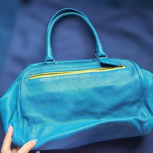 Bottega Veneta Brera Bag Intrecciato Leather Boston Bag #QYARKX