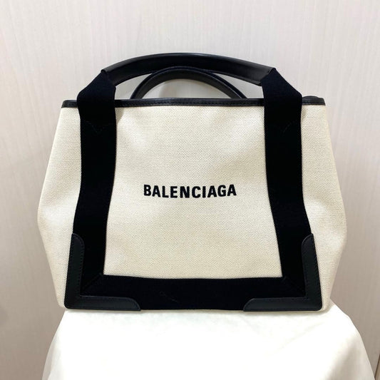 BALENCIAGA Navy Cabas S Tote Bag 339933 #QY0943