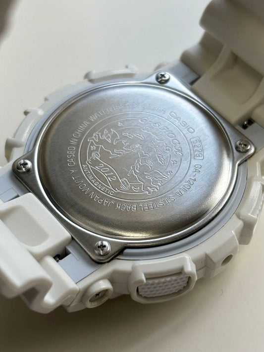 Big G G-SHOCK Rubber Collection 2012 White Gold Digital-Analog #QYABEY