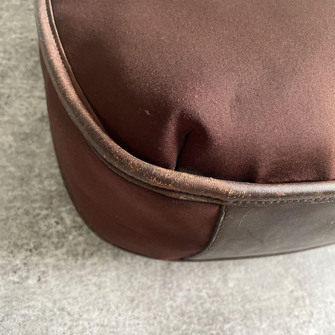Y2K Old Coach One-Shoulder Bag Ergo Brown Nylon #QYHKZ9