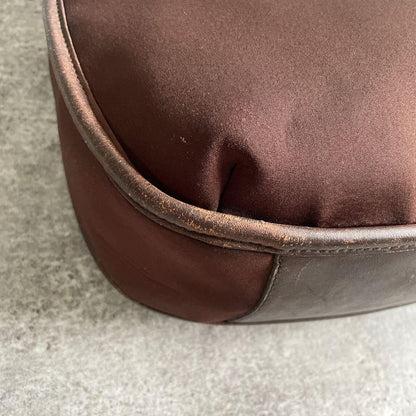 Y2K Old Coach One-Shoulder Bag Ergo Brown Nylon #QYHKZ9