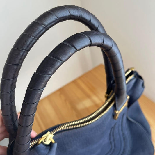 CHLO? Marcie handbag, navy Women #QY2L63