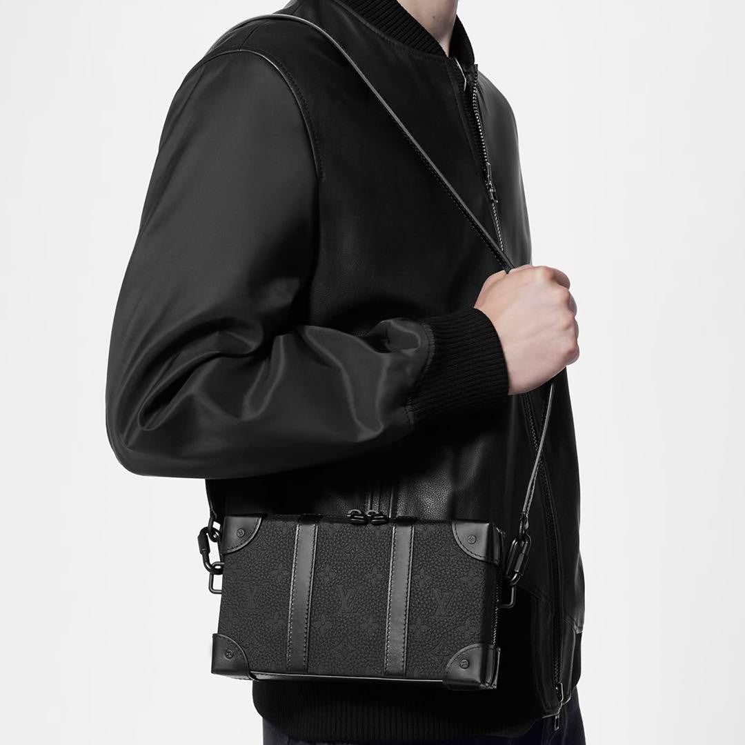 LOUIS VUITTON Trunk Wallet Bag Monogram Men's Black M80224 #QY0V5F
