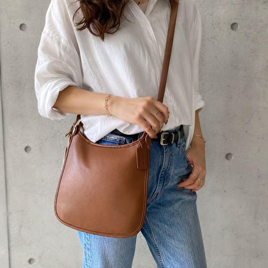 Coach Patricia 9135 Leather Shoulder Bag, Brown, Old Coach #QY0NSB