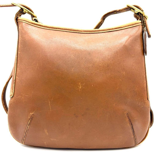 Coach shoulder bag, Old Coach Classic leather, brown. #QY1ANG