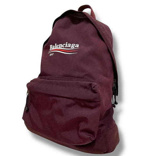 BALENCIAGA Explorer Logo Backpack, Large Capacity, Purple #QYHDK9