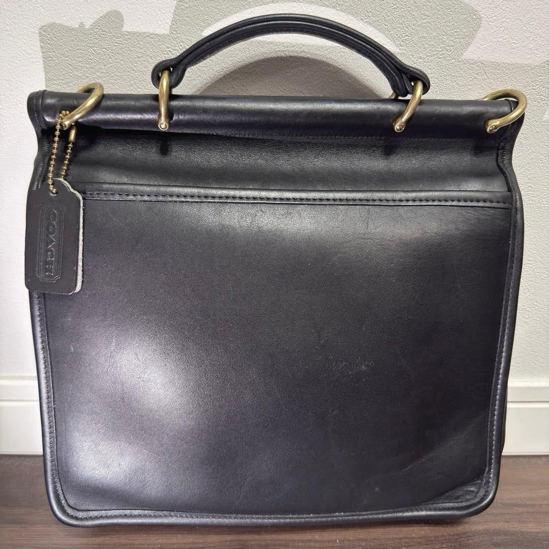90s USA-made Old Coach 2-way bag, black #QYJY4P