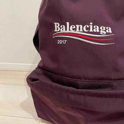 BALENCIAGA Explorer Logo Backpack, Large Capacity, Purple #QYHDK9