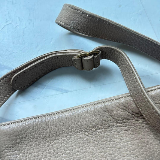 Coach Old Coach Beige Leather Shoulder Bag (Genuine Leather) #QY8DV5