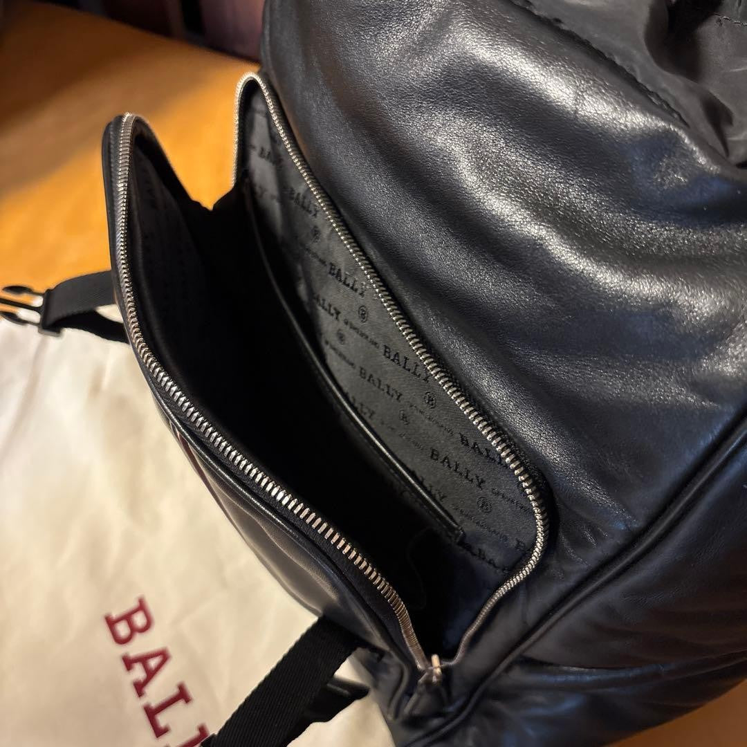 BALLY backpack Black Lambskin #QY1IHU