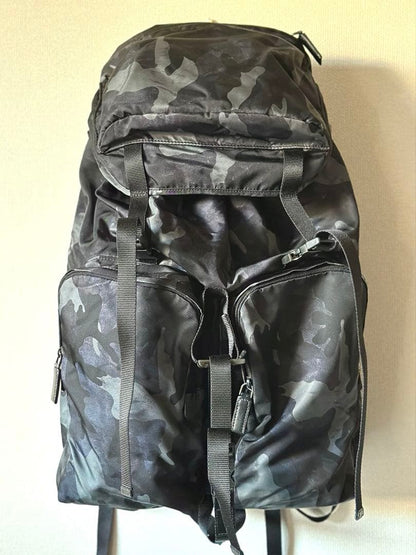 PRADA 2VZ136 Camo Camouflage Backpack Nylon #QYD34R