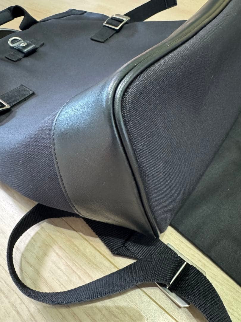 SAINT LAURENT PARIS 2Way Backpack Black Leather Dust Bag #QY9VEK
