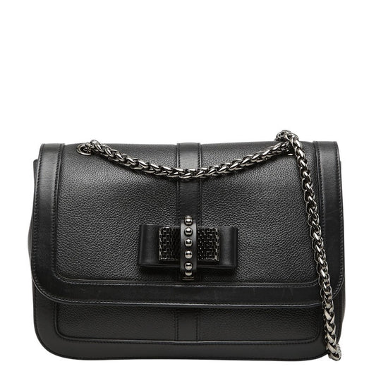 Christian Louboutin Sweet Charity Chain Shoulder Bag, Black Leather, Wom #QYGI5E