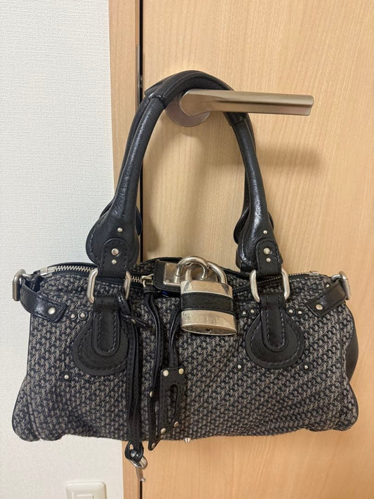 Chloe Paddington Tweed x Leather #QYKM3W