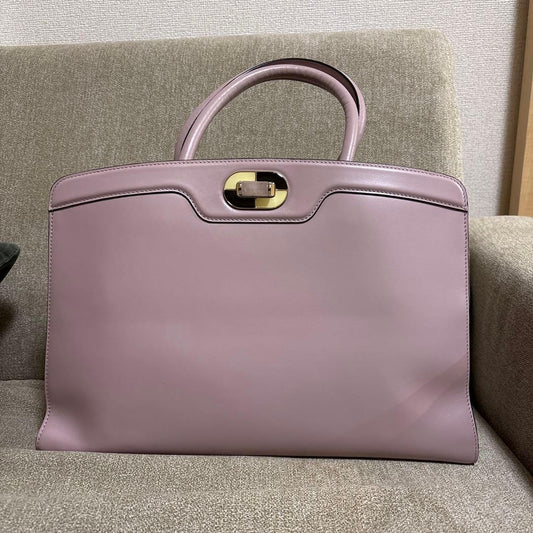 BVLGARI leather handbag Purple #QYETKJ