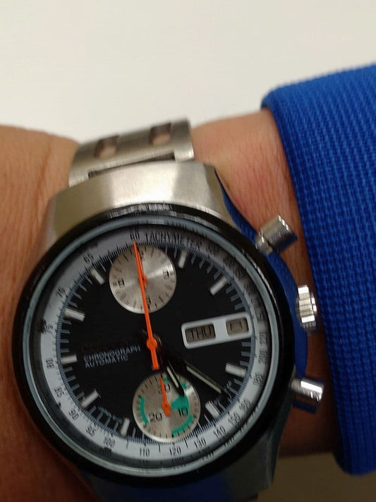 Citizen Challenge Timer Blue Eyes Panda Dial (Installed) #QY3OG6