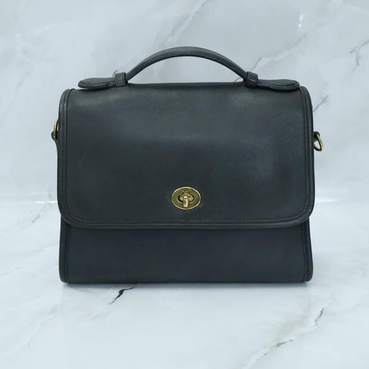 COACH Old Coach Shoulder Bag Turnlock 2-way 9870 #QY0FXY
