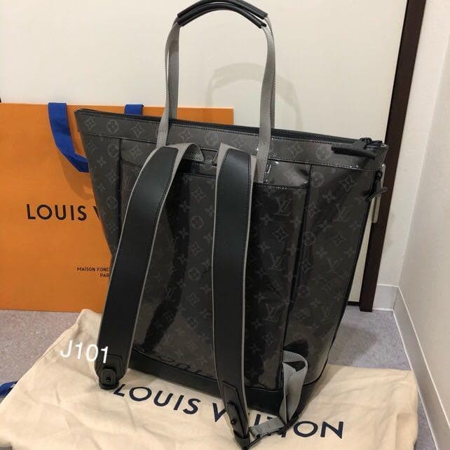 LOUIS VUITTON Zipped Tote Backpack Monogram Eclipse Glazed #QYI0JS