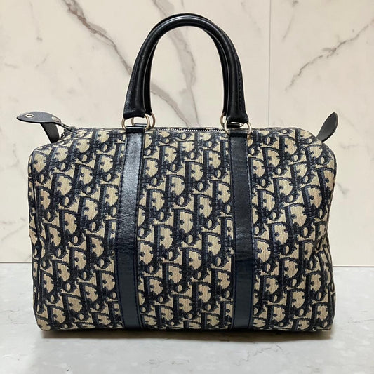 Christian Dior Trotter Mini Boston Bag, Canvas #QY26PT