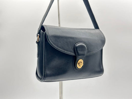 Classic Old Coach Leather Shoulder Bag #QYK5MN