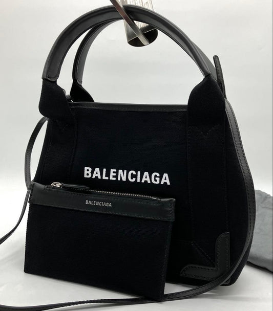 Balenciaga Navy Cabas XS Tote Bag, Black #QY00IO