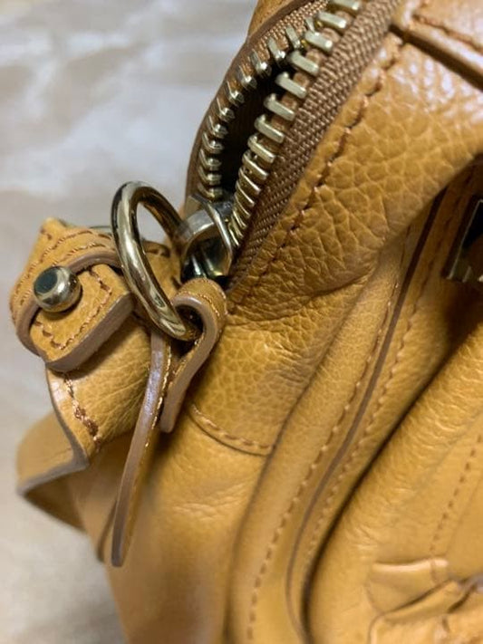 Chloe Paraty Beige Leather Handbag Card Bag Included Women #QYIHIV