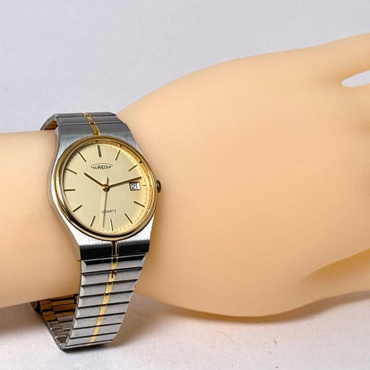 AUREOLE Men's Watch, Two-Tone, Date, Round #QYEKWA